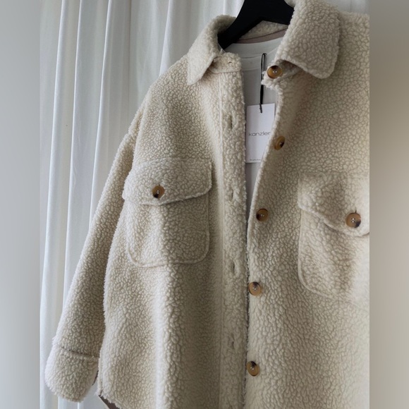 SIENNA SHERPA JACKET — In Cream - Picture 4 of 8